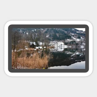 Afritzer See Lake in Carinthia, Austria Sticker